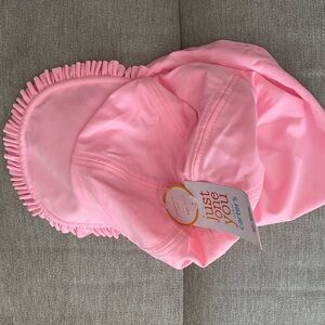 Carter's Soft Pink Ruffled Baby Bibs